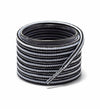 Shoemate Round Boot Shoelaces for Work Boots Hiking Shoes White/Black 60"