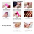 Independence Day Press On Nails Short Square USA Flag Patriotic Design by Deal US