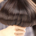 [Like New] MYS Hair 24inch PU Clip-In Synthetic Hair Extensions Dark Brown 160g by Deal US