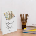 OXEDP Boho Baby Shower Guest Book Sign 8x11" w/ Stand Table Decor by Deal US