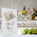 OXEDP Boho Baby Shower Guest Book Sign 8x11" w/ Stand Table Decor by Deal US