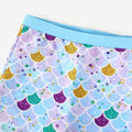 PATPAT Girls 2-Piece Tankini Swimsuit Set Sky Blue Fish Mermaid Size 8-9 by Deal US