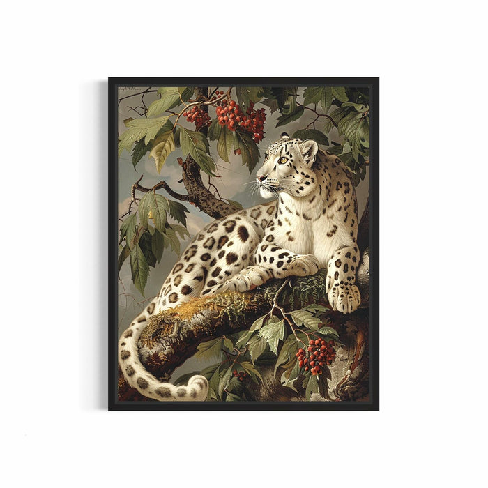 HomeArtPrint Snow Leopard Vintage Poster Art Print 8x10 inches Unframed by Deal US
