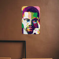 KIVYYB Malcolm X Portrait Tin Sign Retro Metal Wall Art 8x12 Inches by Deal US