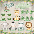 Usoway Jungle Animal Cake Topper Safari Wild Animals Pastel Cardstock by Deal US