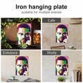 KIVYYB Malcolm X Portrait Tin Sign Retro Metal Wall Art 8x12 Inches by Deal US