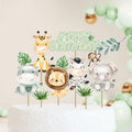 Usoway Jungle Animal Cake Topper Safari Wild Animals Pastel Cardstock by Deal US