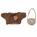 podafu Handcrafted Crochet Doll Clothes 3-Piece Set Animal Theme Cotton 17cm by Deal US