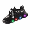 VRYUZHOU Kids Stylish Party Christmas Cartoon Sneakers Black Size 9 by Deal US