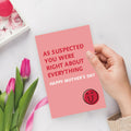 Detuca Humor Mother's Day Card for Mom Funny As Suspected 1 Count DTK-74 by Deal US