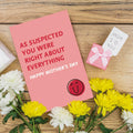 Detuca Humor Mother's Day Card for Mom Funny As Suspected 1 Count DTK-74 by Deal US
