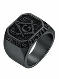 FaithHeart Men's Biker Ring Norse Runes Jewelry Gift for Boyfriend Size 11 by Deal US