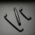 Pusrfots Drawer Pulls Solid Alloy Cabinet Handle 3.8in Black 10 Pack by Deal US