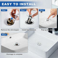 Ideandrain Bathroom Sink Stopper Drain Strainer Brass Pop Up 1.1-1.45 Inch by Deal US