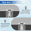Ideandrain Bathroom Sink Stopper Drain Strainer Brass Pop Up 1.1-1.45 Inch by Deal US