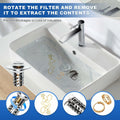Ideandrain Bathroom Sink Stopper Drain Strainer Brass Pop Up 1.1-1.45 Inch by Deal US