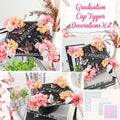 Kimkusia 2025 Graduation Cap Decorations Kit Pink Letters Flowers Topper by Deal US