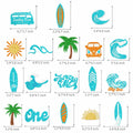 C L cooper life 18pcs Blue Glitter Surfing Centerpiece Sticks Foil Decor by Deal US