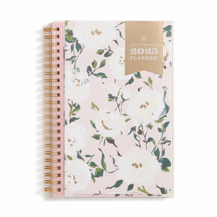 Blue Sky Day Designer Coming Up Roses Planner 2025 5x8 Safety Wirebound by Deal US