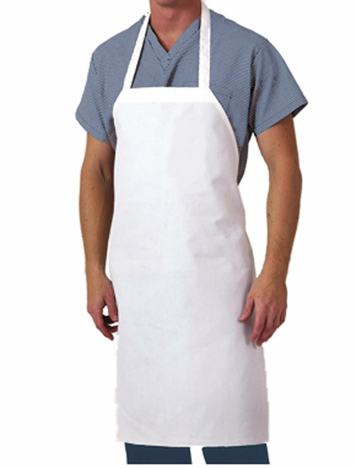 Aunt Martha's Cotton Kitchen White Bib Apron Standard Size by Deal US