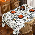 aoselan Halloween Waterproof Tablecloth Skeleton Spider Web 60x102 Inch by Deal US