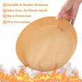 FGTIYOUP 125 Pcs 7.9 Inch Round Air Fryer Liners Silicone Paper Thickened by Deal US