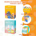 Ranfashiong 2Pcs 12.6" Easter Gift Bags Yellow Green Rabbit Eggs by Deal US