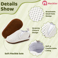 Meckior Infant Baby Shoes White Soft Sole Slip On Toddler Size Newborn by Deal US