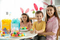 Ranfashiong 2Pcs 12.6" Easter Gift Bags Yellow Green Rabbit Eggs by Deal US