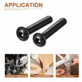 DTGN M4-0.7x25mm Button Head Socket Cap Screws 50pcs Black Carbon Steel Hex by Deal US