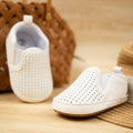 Meckior Infant Baby Shoes White Soft Sole Slip On Toddler Size Newborn by Deal US