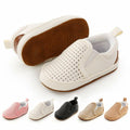 Meckior Infant Baby Shoes White Soft Sole Slip On Toddler Size Newborn by Deal US