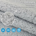 MELLYKORAN Sherpa Fleece Sectional Sofa Cover Non Slip Gray 28x70 by Deal US