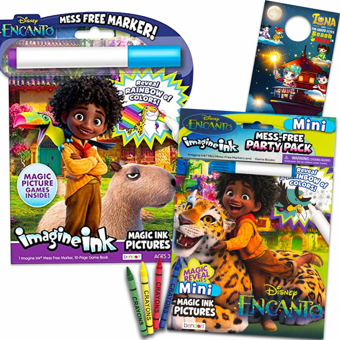 Bendon Disney Encanto Coloring Book Set with Stickers Crayons Door Hanger by Deal US