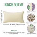 Fahrendom Easter Peeps Bunny Lumbar Pillow Case12x20 Purple Rabbit Cotton Linen by Deal US