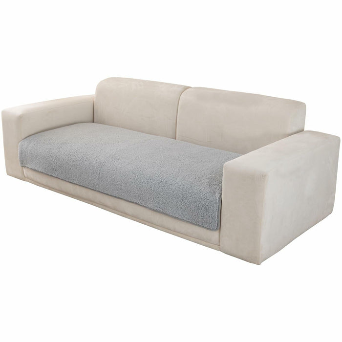 MELLYKORAN Sherpa Fleece Sectional Sofa Cover Non Slip Gray 28x70 by Deal US