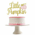 LeeSky Little Pumpkin Gold Pink Paper Cake Topper Baby Shower 1st Birthday by Deal US