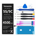 Venenio iPhone 5S/5C Battery 4500mAh Ultra-High Capacity Replacement Kit by Deal US