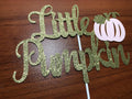 LeeSky Little Pumpkin Gold Pink Paper Cake Topper Baby Shower 1st Birthday by Deal US