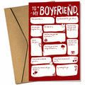 Pawzity Valentines Day Card for Boyfriend 5.3x8in Single Folded Envelope Him 09 by Deal US