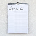 CLEVER SIGNS Habit Tracker Calendar Undated 12 Month Silver Spiral 7x10 Colorful by Deal US