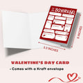 Pawzity Valentines Day Card for Boyfriend 5.3x8in Single Folded Envelope Him 09 by Deal US