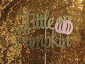 LeeSky Little Pumpkin Gold Pink Paper Cake Topper Baby Shower 1st Birthday by Deal US