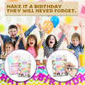 Preuf Cat Birthday Invitations 20 Cards + Envelopes Rainbow Paw-ty Double-Sided by Deal US