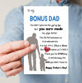 IDU Dog Dad Fathers Day Card Gift from Dog Cartoon Modern Animal ZN170 by Deal US