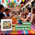 MIOOKISS Cinco De Mayo Rustic Mexican Wooden Box Sign 5x5 inch Cinco De Drinko by Deal US