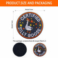 AMZAOMNN Funny Goose Hook and Loop Patch, 2 Pcs Embroidered Animal Meme by Deal US