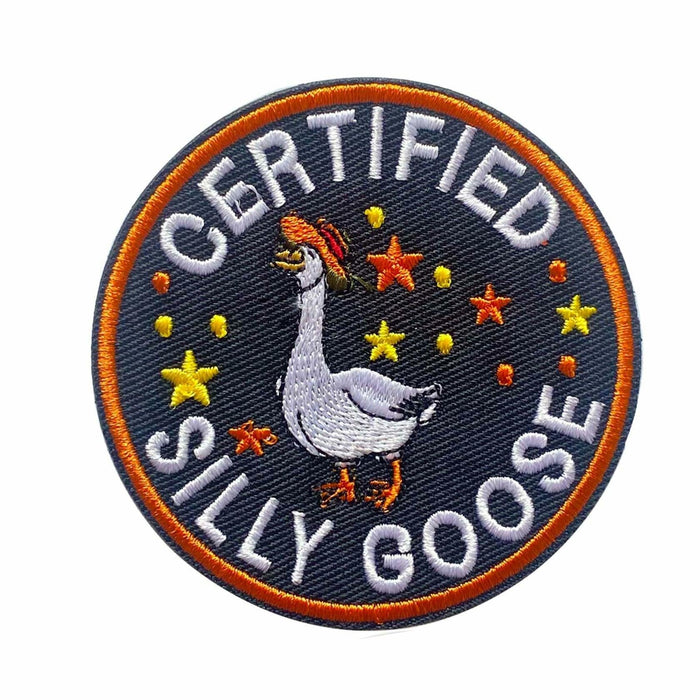 AMZAOMNN Funny Goose Hook and Loop Patch, 2 Pcs Embroidered Animal Meme by Deal US