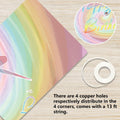 Szivuzoy Tie Dye Birthday Banner Rainbow Unicorn Pastel Girl Party Decor by Deal US