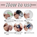 Mexican Press on Nails 24pcs Oval False Nails with Glue Flag Hat Design by Deal US